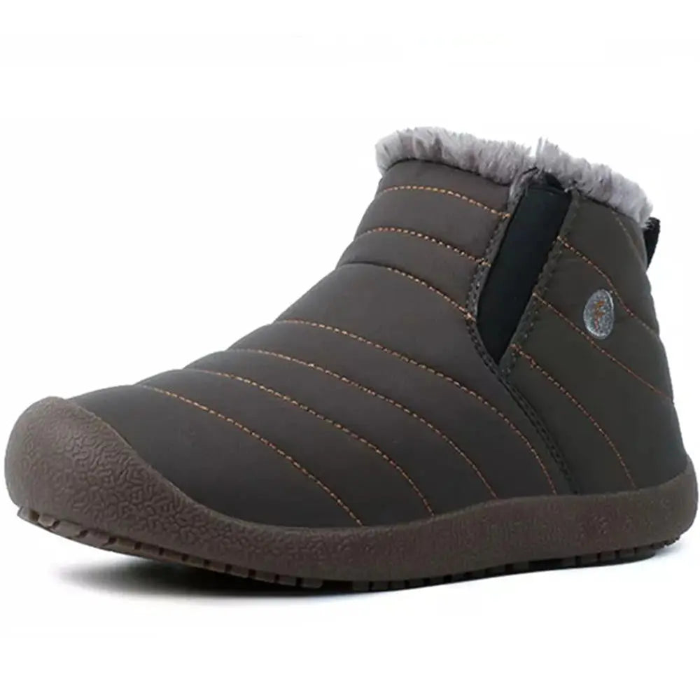 Insulated Black Mens Boots - Waterproof & Grip Soles