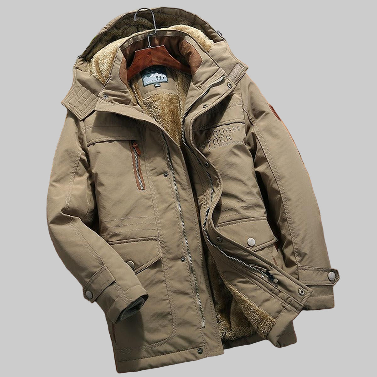 Warm Padded Hoodie Coat