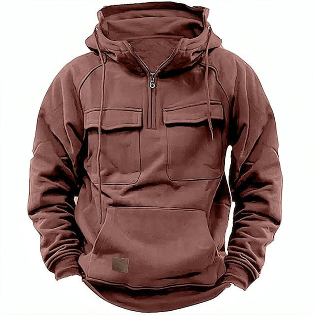 Classic Biker Jacket Hoodie for Men