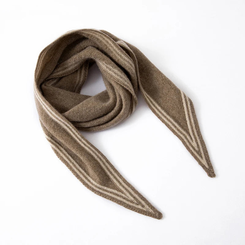Soft Striped Winter Scarf