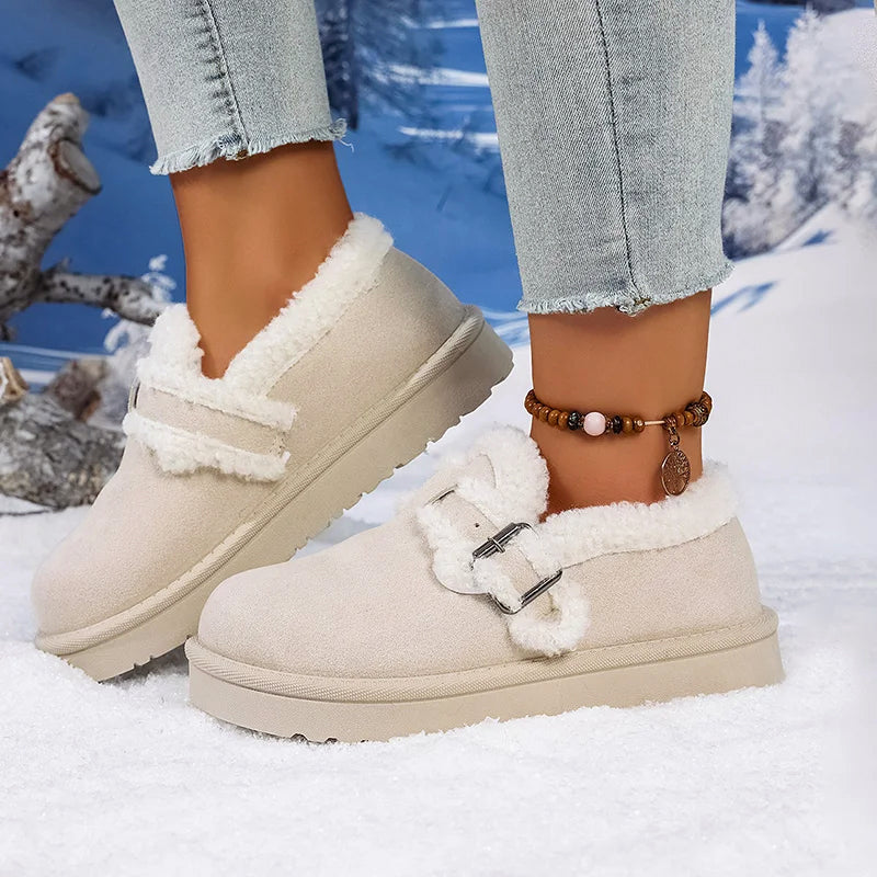 Cozy Fleece Lined Slip On Shoes