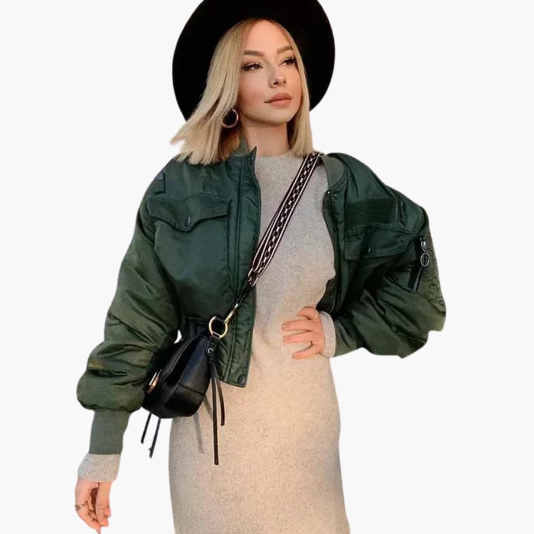 Ladies' Zip Up Jacket with Side Pockets