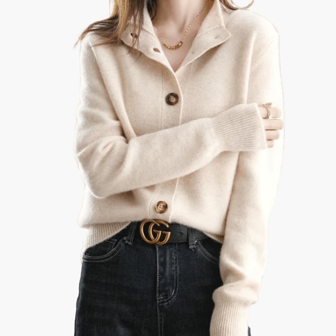 Ladies Cozy Open Front Sweater