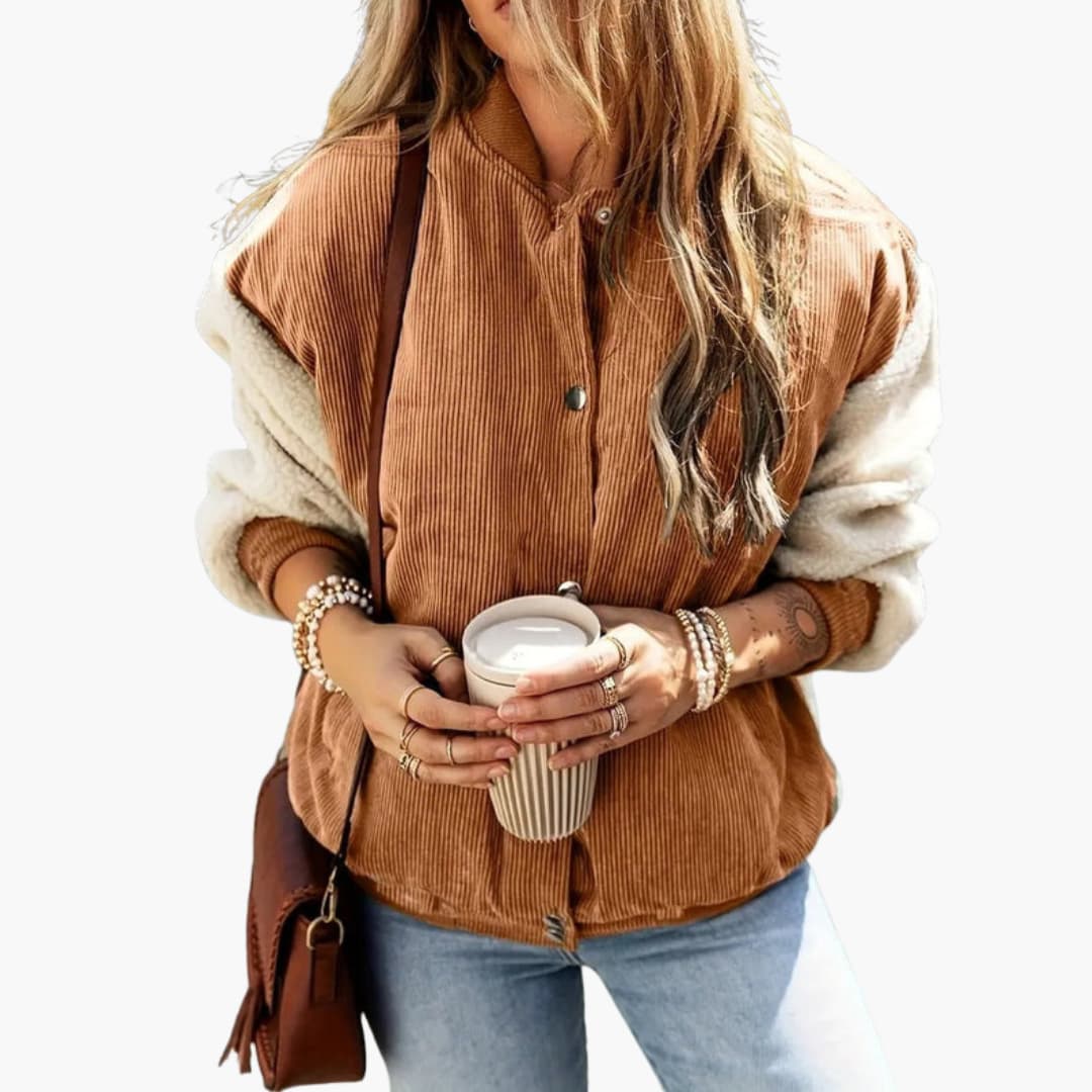 Soft Fleece Lined Women's Bomber Jacket