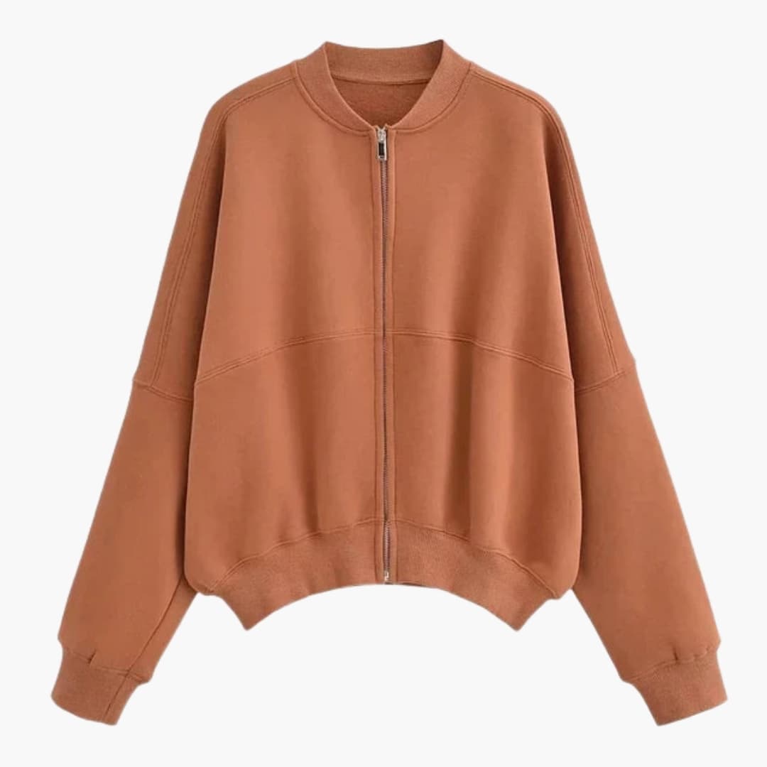 Cozy Women's Fleece Bomber Jacket