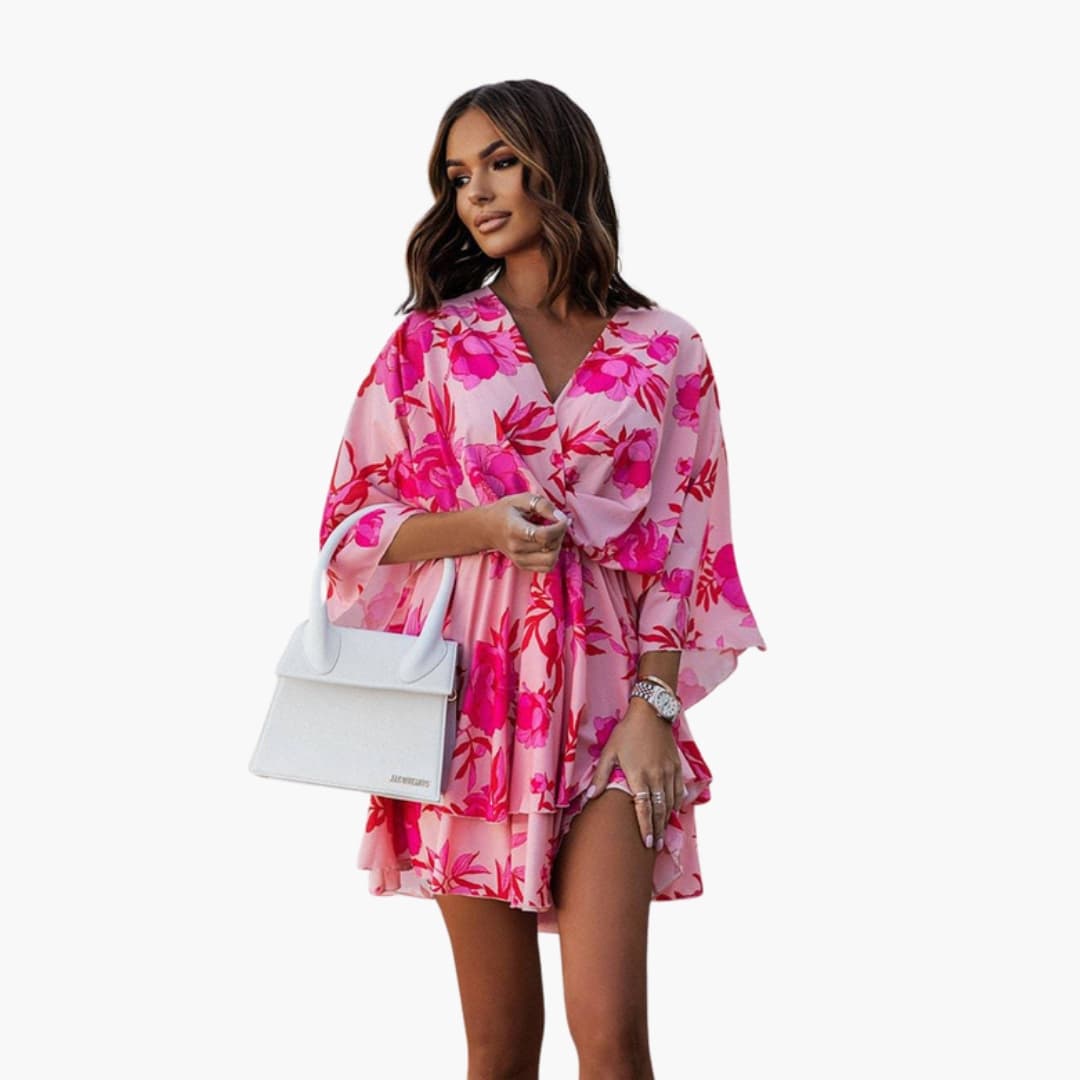 Ladies' Pretty Ruffle Trim Summer Dress