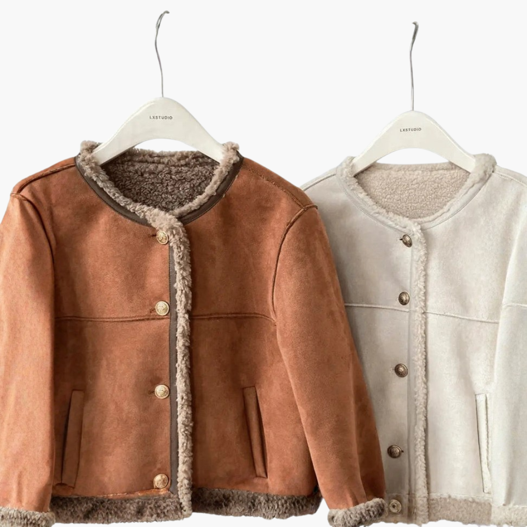 Faux Fur Lined Women's Coat