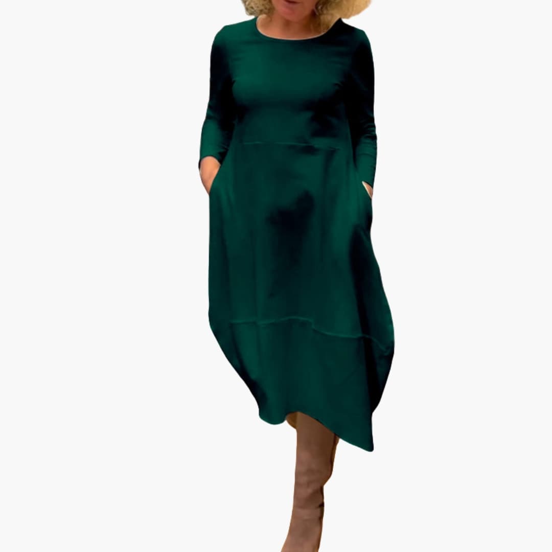 Feminine Casual Knee Length A-Line Dress