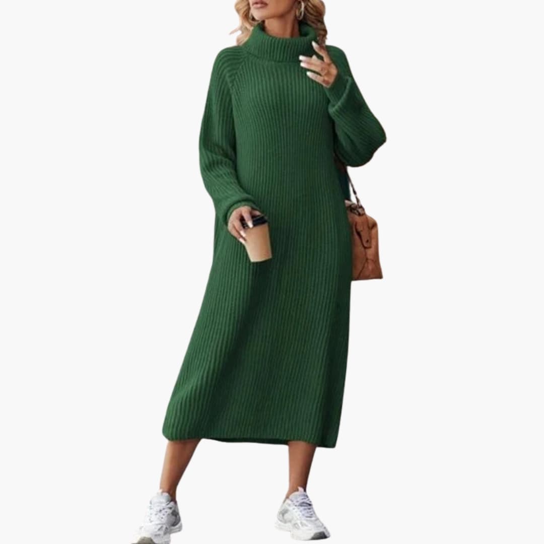 Cozy Long Sleeve Women's Sweater Dress