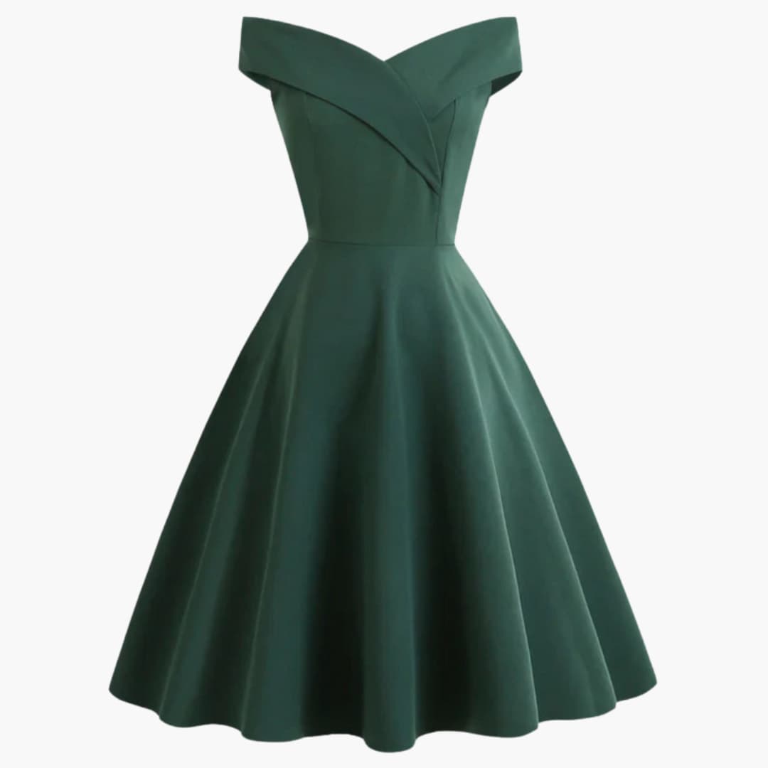 Ladies' Cold Shoulder Knee Length Fit Dress