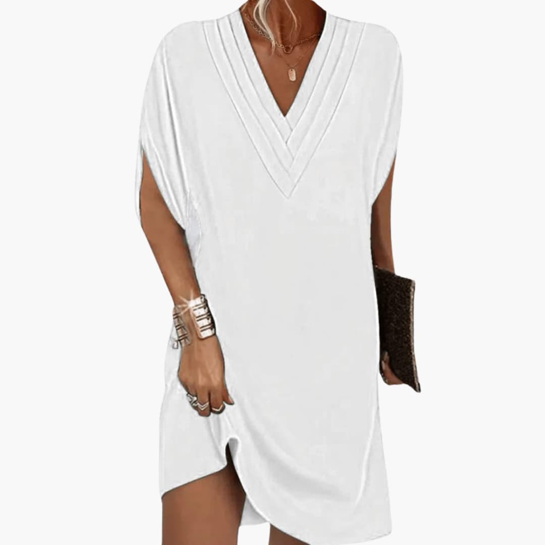 Relaxed Fit V Neck Sundress for Women
