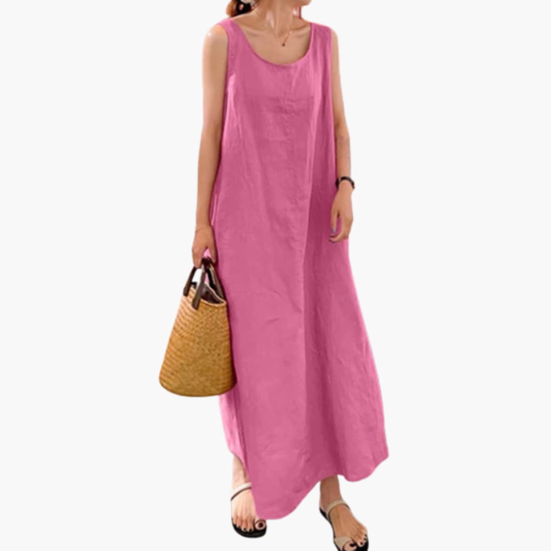 Summer Tank Dress with Pockets for Women
