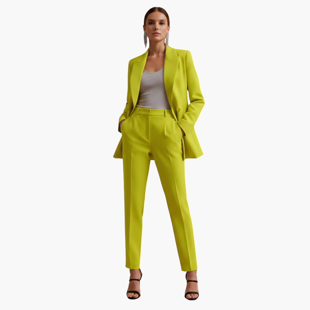 Ladies Business Jacket and Pants Set