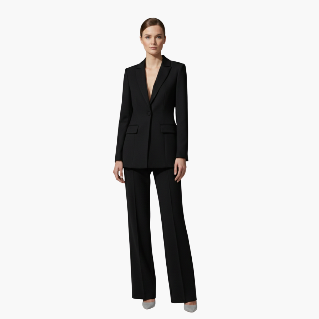 Ladies Business 2 Piece Jacket Pant Set