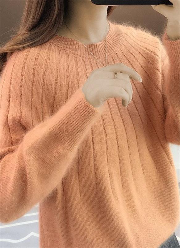 Cozy Women's Plush Oversized Crew Sweater