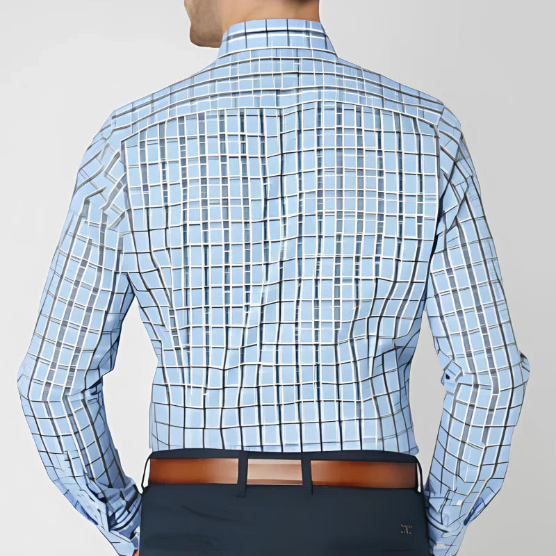Classic Plaid Casual Button Down Shirt