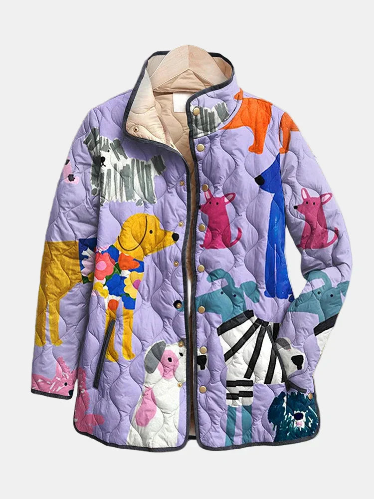 Relaxed Fit Padded Coat - Olytrend