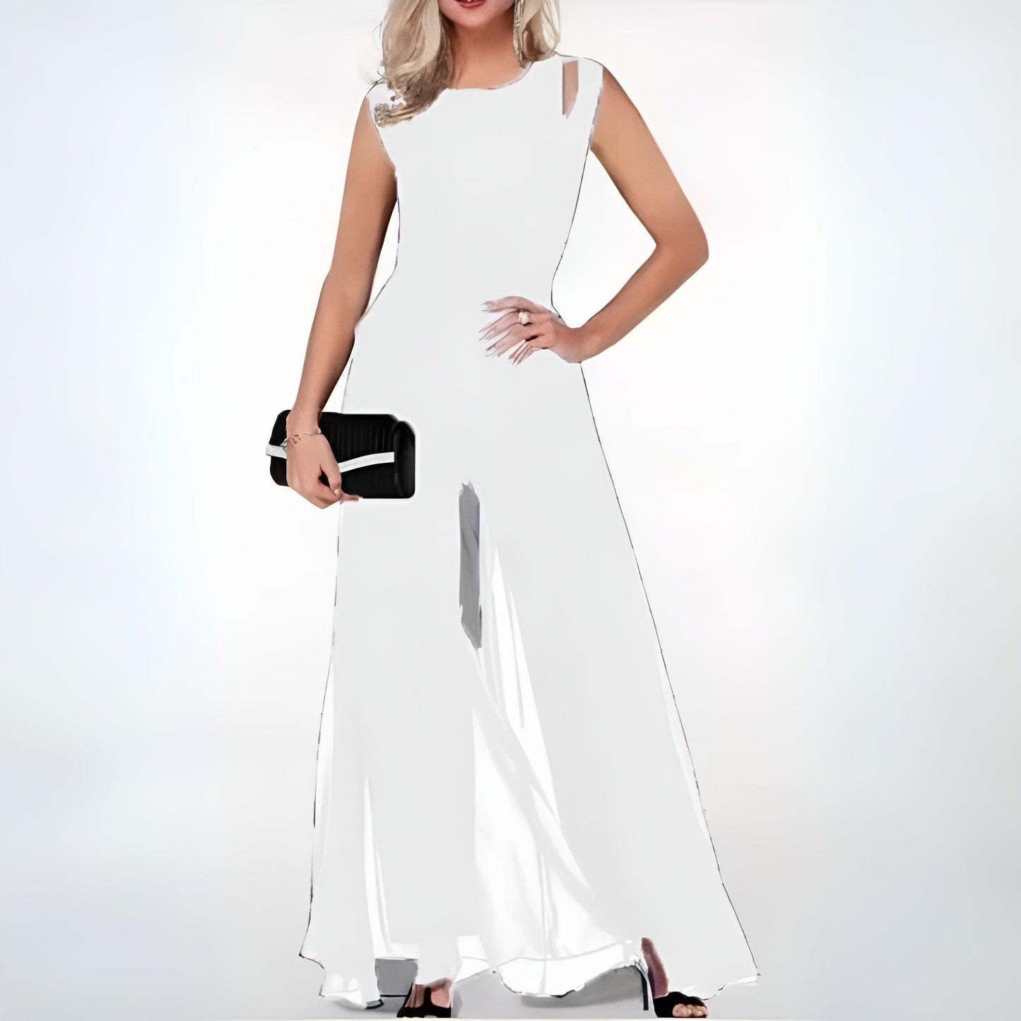 Chic Strapless Maxi Party Dress for Women