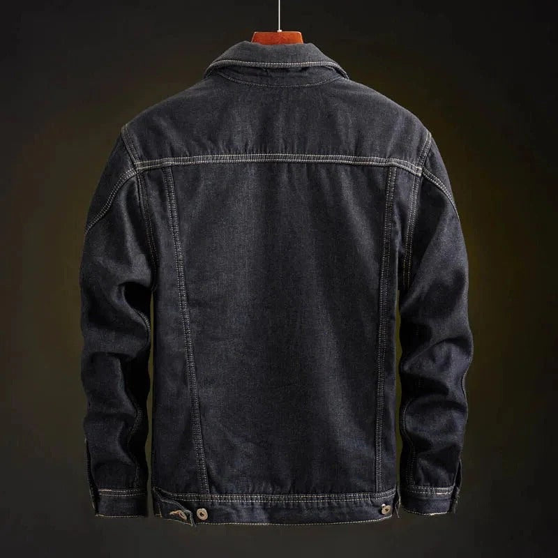 Vintage Style Blue Jeans Jacket