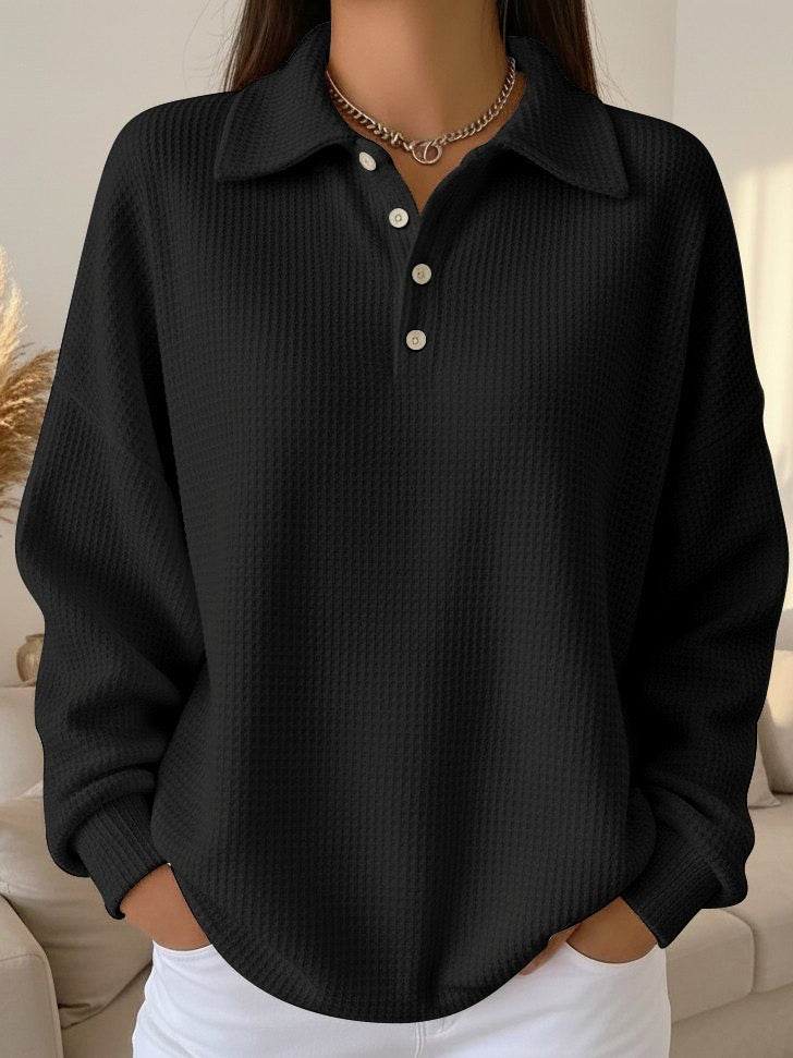 Classic Knit Polo Pullover