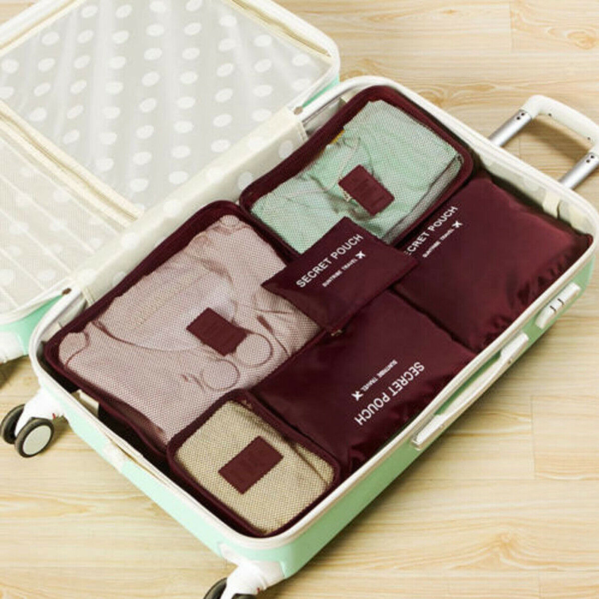 Compact Travel Accessory Kit - 2 Pack Packing Cubes