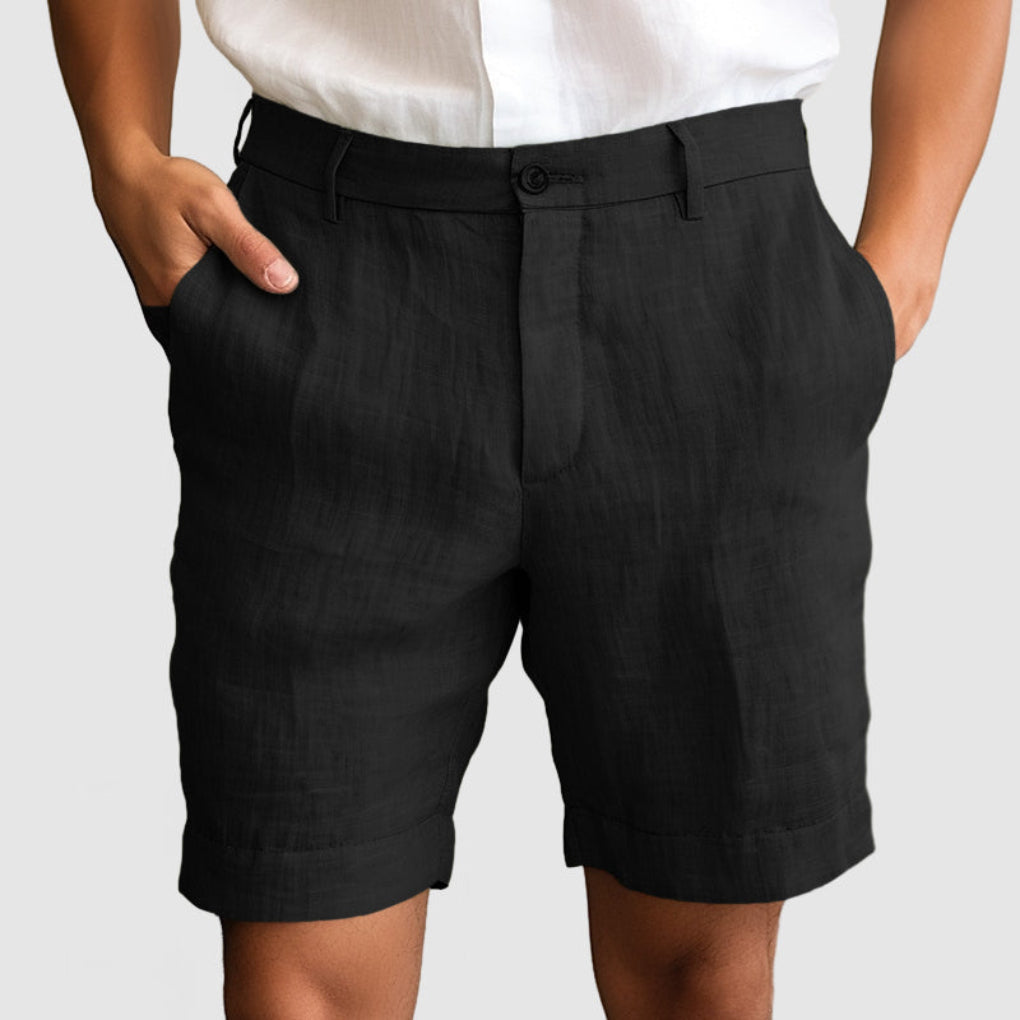 Relaxed Fit Summer Linen Shorts