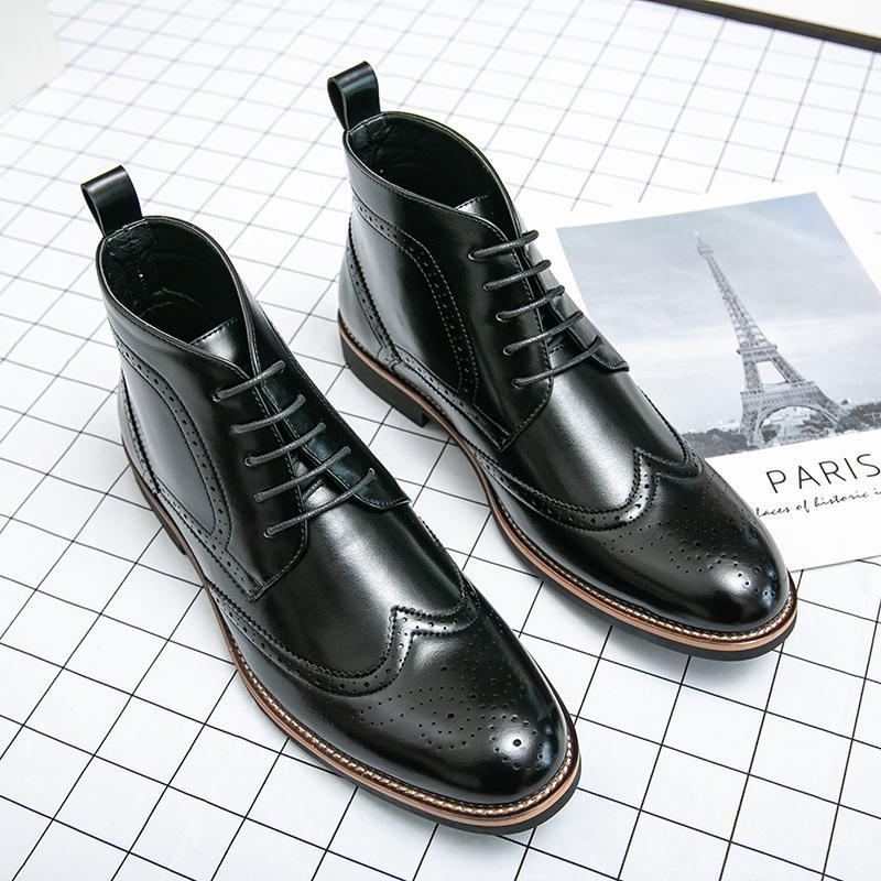 Classic Brown Leather Ankle Boots