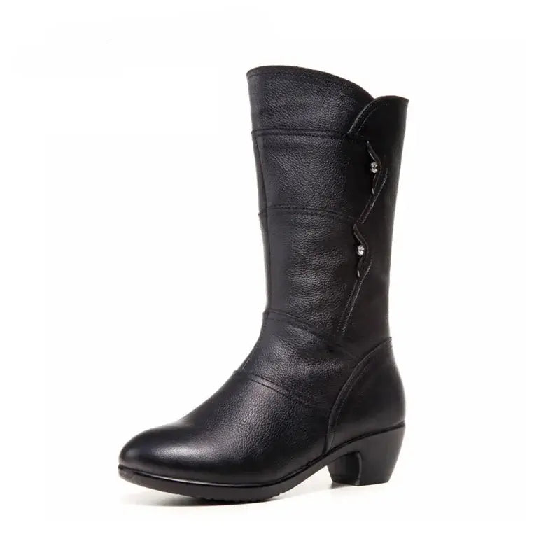 Tall Womens Leather Knee High Boots
