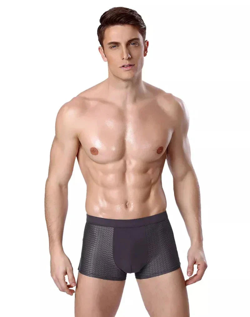 Slim Fit Bamboo Mesh Boxer Briefs