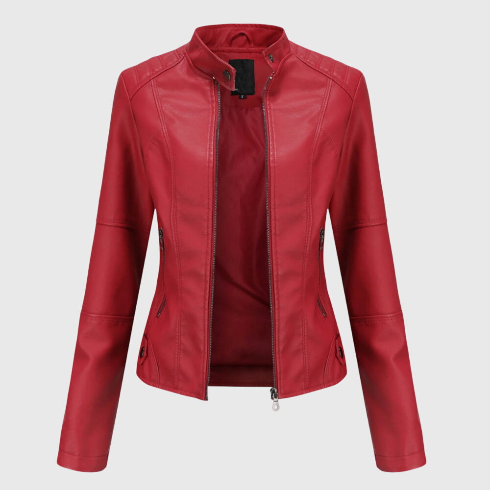 Classic Women's Faux Leather Jacket