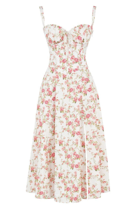 Slimming Fit Floral Bodycon Dress