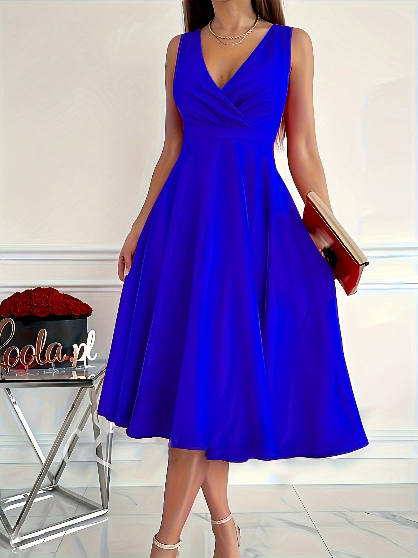 Chic V-Neck Summer Party Dress