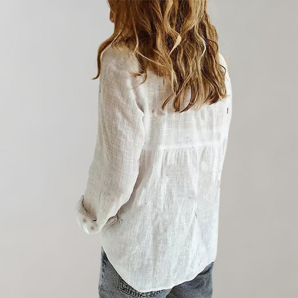 Casual Blouse for Women - Mira-Blue-2XS-Nora Luxe