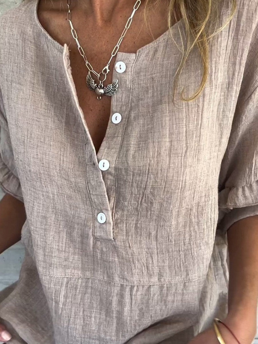 Comfortable Casual Women's Blouse Loose Fit - Nocini