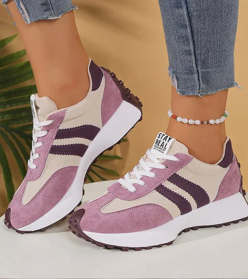 Image of Charlene | Women's Platform Lace-Up Athletic Sneakers