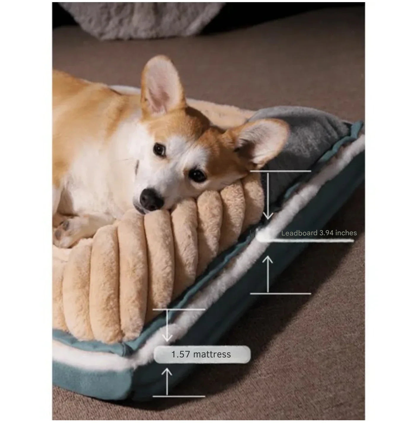 Comfortable Dog Mat - DreamCloud-Khaki-S-Nora Luxe