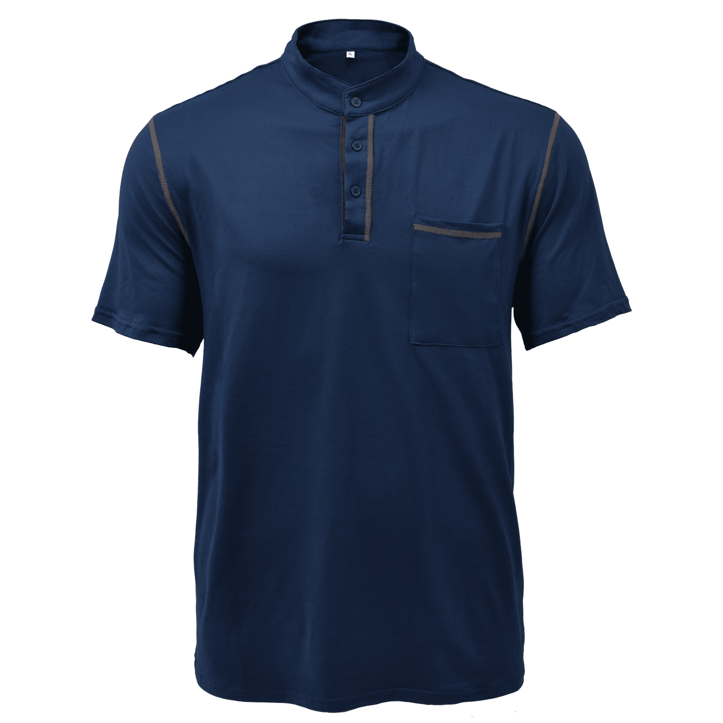 Relaxed Fit Men's Classic Henley Tee Shirt