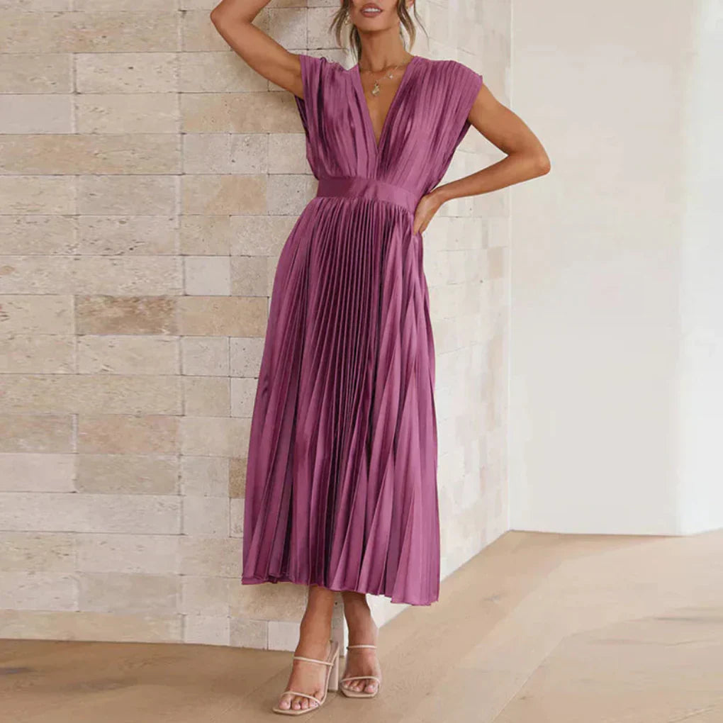 Elegant V-Neck Tank Summer Dress