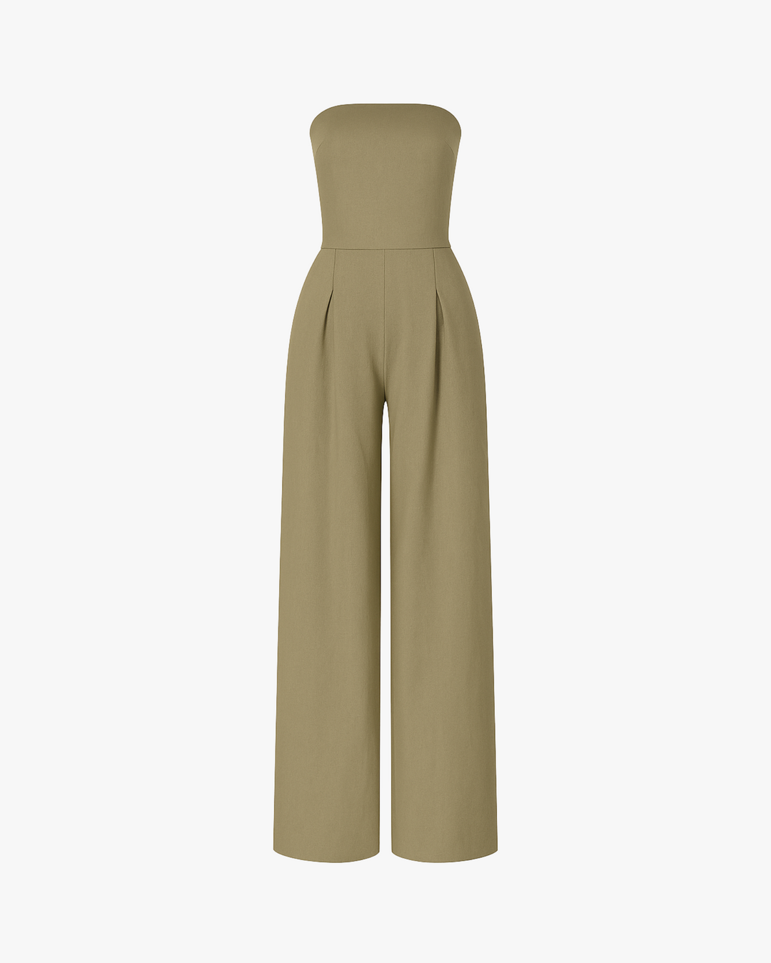 Sleeveless Women's Jumpsuit with Straight Leg Design