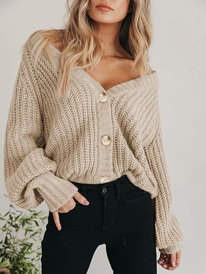 Feminine Open Front Long Sleeve Cardigan Sweater