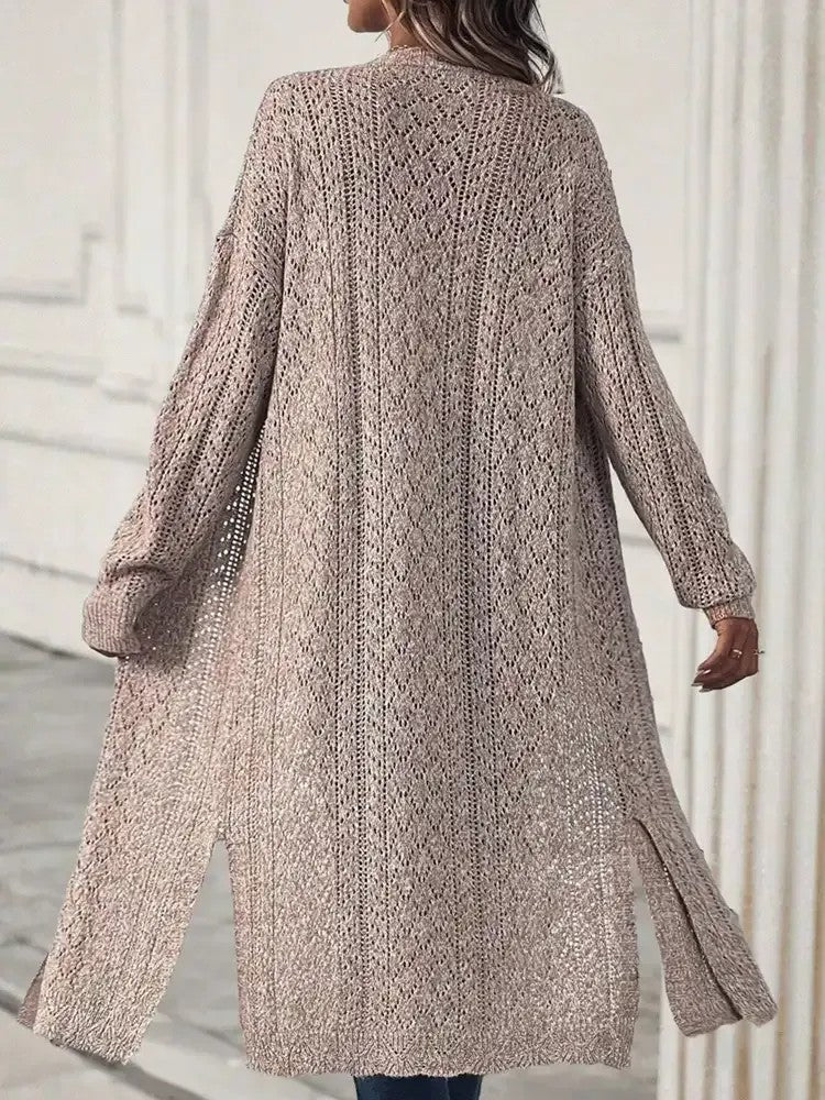 Ladies' Oversized Open Front Cardigan Sweater