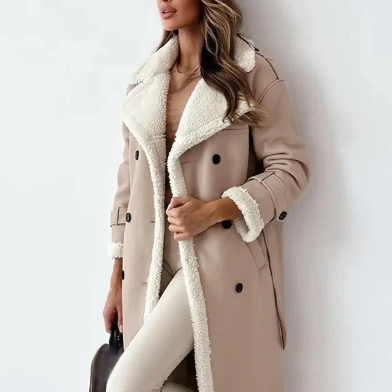 Ladies Classic Double Button Trench Coat