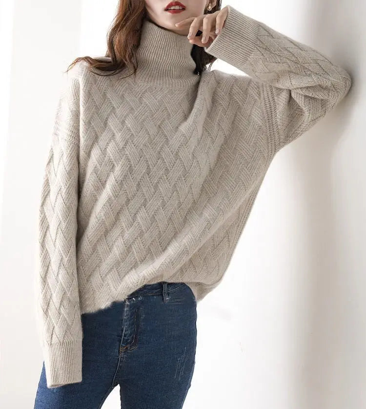 Classic Crew Neck Knit Sweater for Women