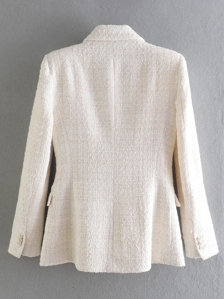 Ladies Double Button Front Coat