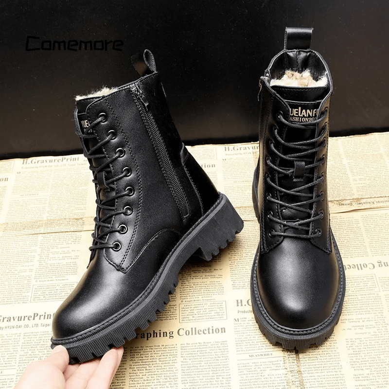 Premium Leather Ankle Boots