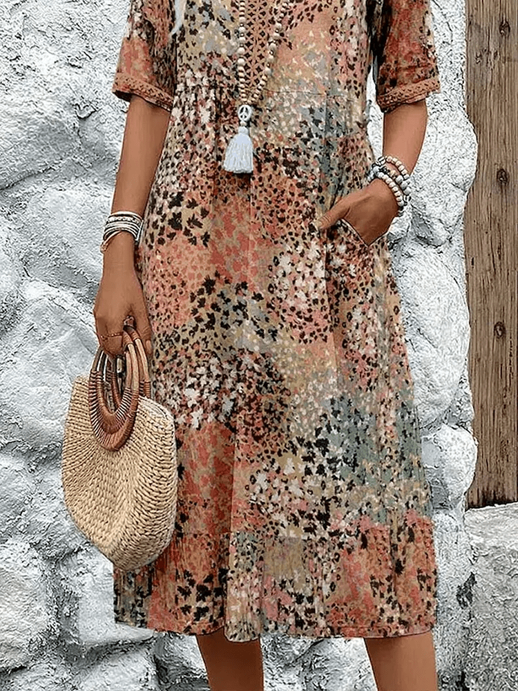 Vibrant Colorful Women's Summer Dress