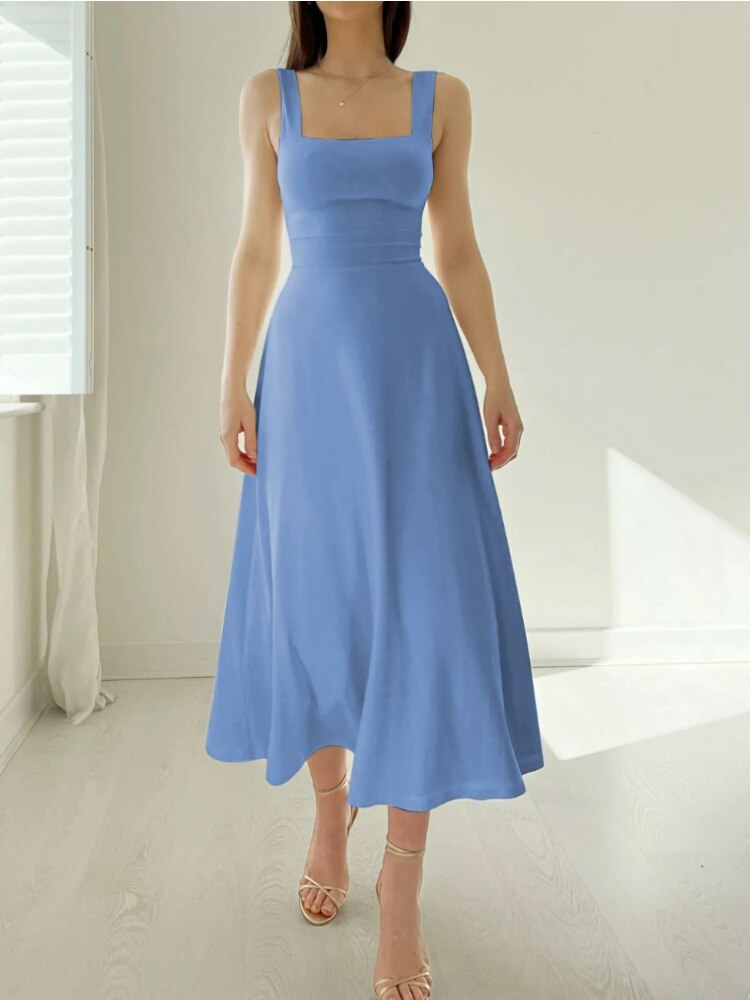 Classic Fit Sleeveless A-Line Dress