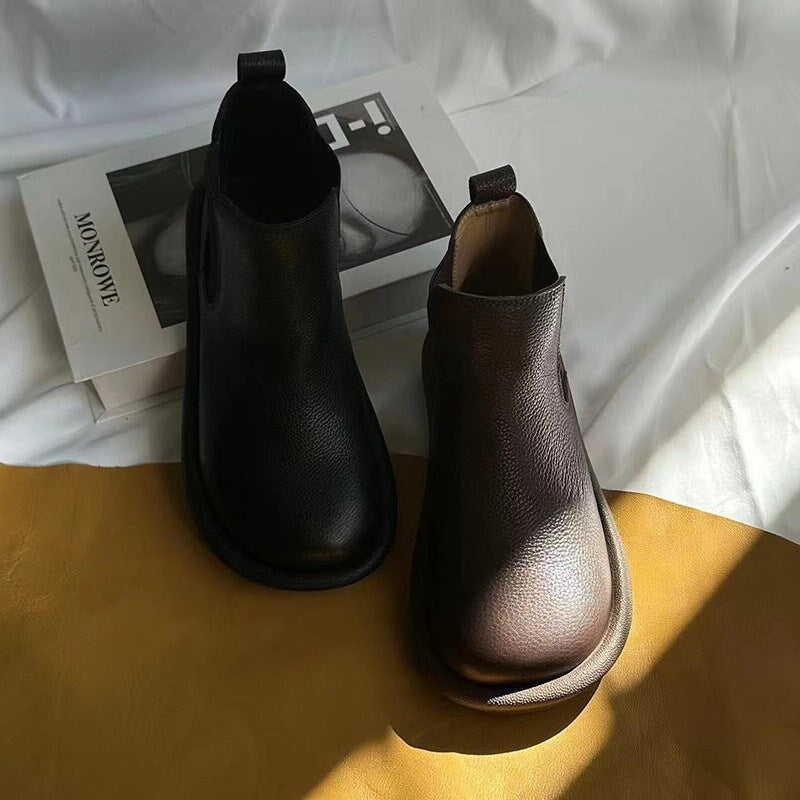 Easy Slip-On Ankle Boots - Classic Comfortable Style