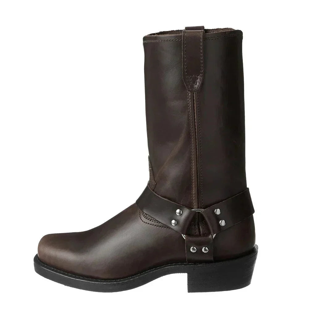 Rugged Mens Leather Waterproof Boots