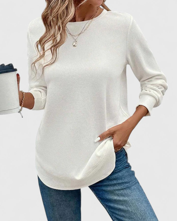 Classic Crew Neck Long Sleeve Top